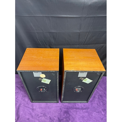 149 - Vintage Teak Cased Wharfedale Linton XP2 Shelf Speakers
