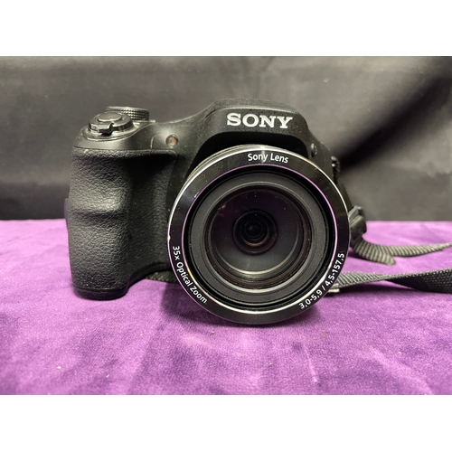 173 - Sony Digital Camera Cyber Shot DSC H300 + Canon Powershot A450 + Vivitar 7399 Elite Camera