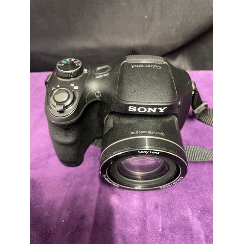 173 - Sony Digital Camera Cyber Shot DSC H300 + Canon Powershot A450 + Vivitar 7399 Elite Camera