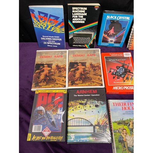 180 - Collection of Spectrum 48k or + Games + Books