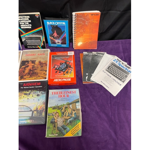 180 - Collection of Spectrum 48k or + Games + Books