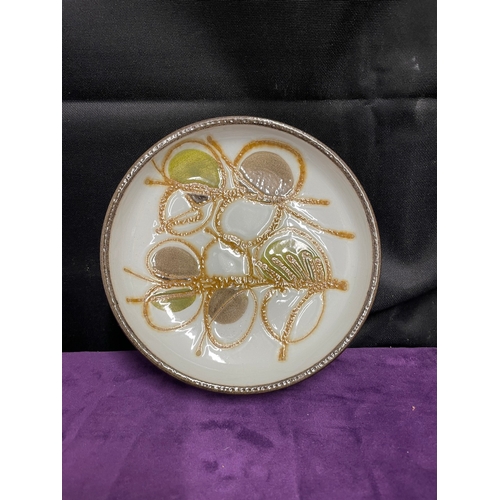 196 - Royal Copenhagen Abstract Dish by Ellen Malamer - Baca Series - 16cm - c1970's