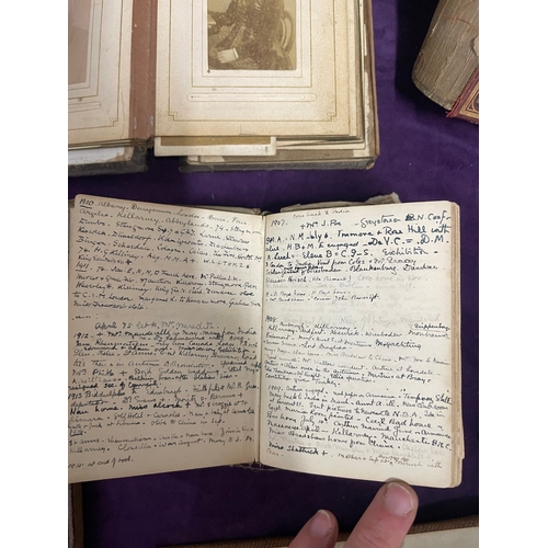 199 - Interesting lot of early 19th century diaries / journals / + 19th & early 20th century photographs o... 