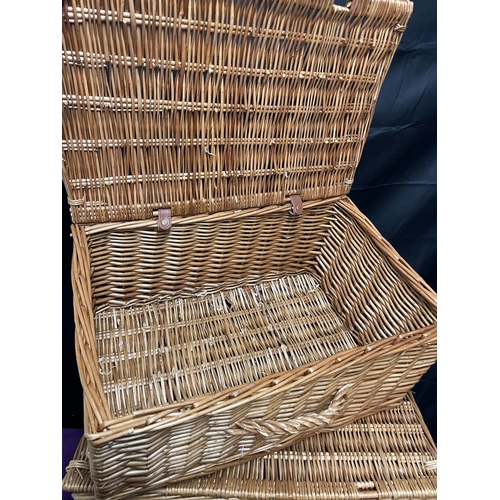 201 - Two Fortnum & Masons branded whicker baskets