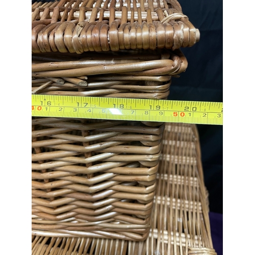 201 - Two Fortnum & Masons branded whicker baskets