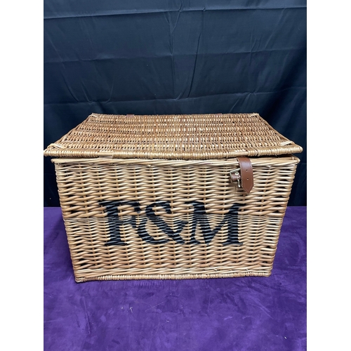 201 - Two Fortnum & Masons branded whicker baskets