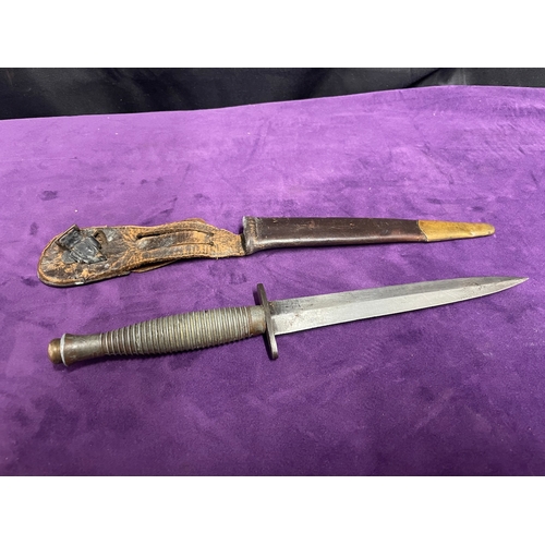 202 - Dagger / Fighting Knife with Scabbard early 20th century