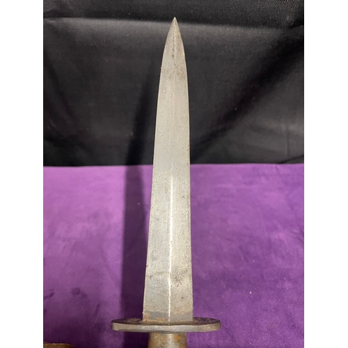 202 - Dagger / Fighting Knife with Scabbard early 20th century