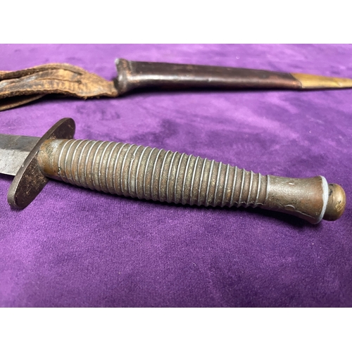 202 - Dagger / Fighting Knife with Scabbard early 20th century