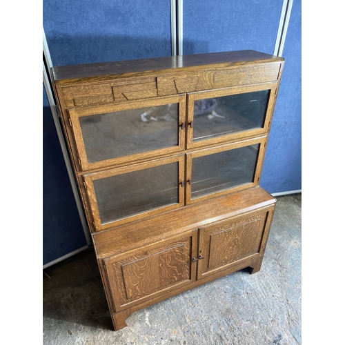 499 - Vintage Oak Sectional Oak Bookcase by Minty of Oxford 

Dimensions - 35