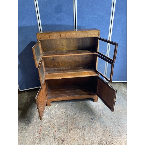 499 - Vintage Oak Sectional Oak Bookcase by Minty of Oxford 

Dimensions - 35