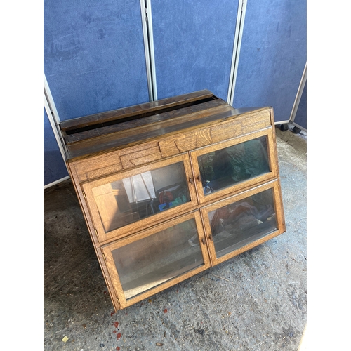 499 - Vintage Oak Sectional Oak Bookcase by Minty of Oxford 

Dimensions - 35