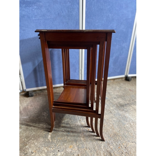 506 - Antique mahogany Inlaid nest of four tables.

Dimensions of largest for reference - 20