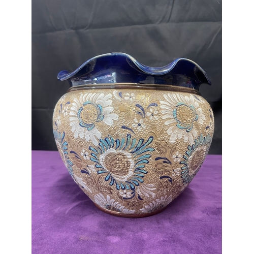 1 - Doulton Lambeth Slater Vase 24cm x 20cm