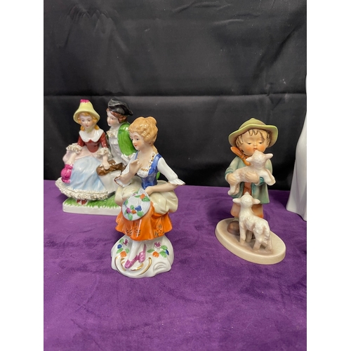 8 - Collection of vintage ceramic figurines inc Goebel / NAO etc