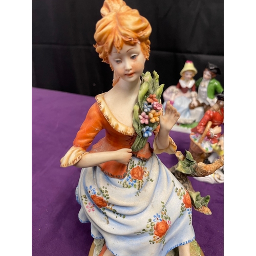 8 - Collection of vintage ceramic figurines inc Goebel / NAO etc