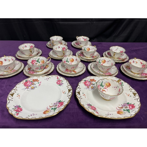 44 - 36 Piece Royal Chelsea English Bone China Tea Service