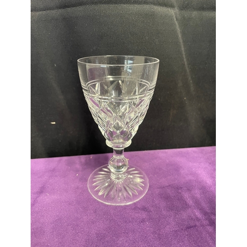 52 - Quantity of Cut Crystal Glasses / goblets