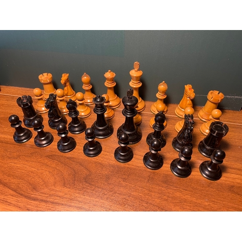 42 - Complete Late 19th Century The Staunton Chessmen Chess Set by Jaques & Son London c1890 in original ... 