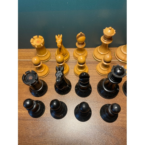 42 - Complete Late 19th Century The Staunton Chessmen Chess Set by Jaques & Son London c1890 in original ... 