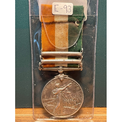 157 - Kings South Africa Medal Pte G Mann Highland Light Infantry 5106 with 1901 & 1902 Clasps