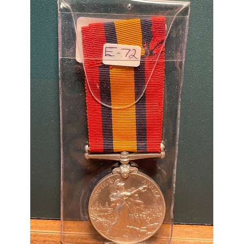 158 - Queens South Africa Medal Private T Sefton Cheshire Regiment South Africa 1902 - 5096