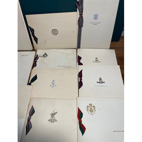 185 - Quantity of WW1 / WW2 Military Christmas Cards from Various Regimental Outfits