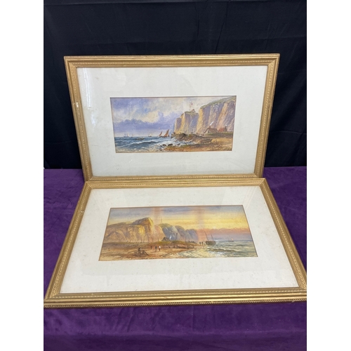 29C - LENNARD LEWIS London 1826 - 1913 Two original framed  watercolours 