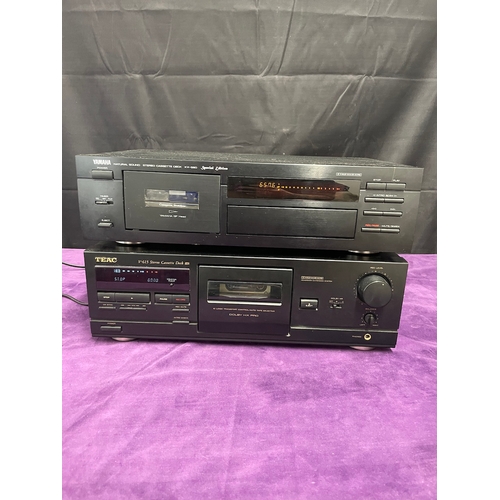 9 - Yamaha KX580 Cassette Deck + Teac V615 Cassette Deck