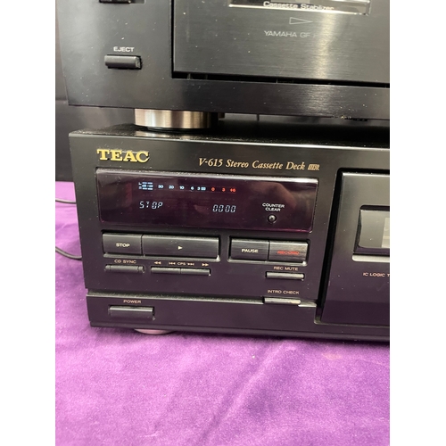 9 - Yamaha KX580 Cassette Deck + Teac V615 Cassette Deck