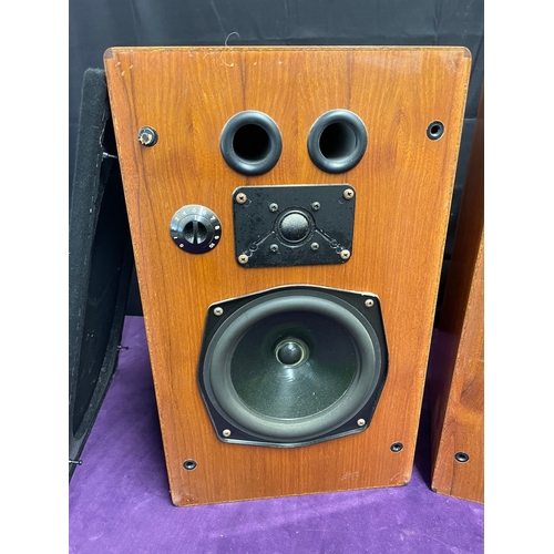 18 - Vintage LK Teak cased Speakers