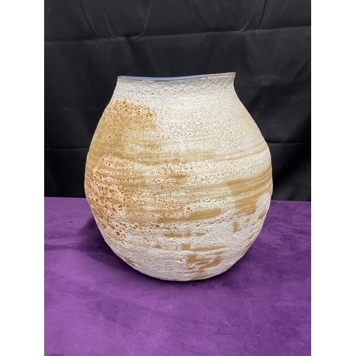 47 - Large Studio Pottery Vase 33cm x 30cm