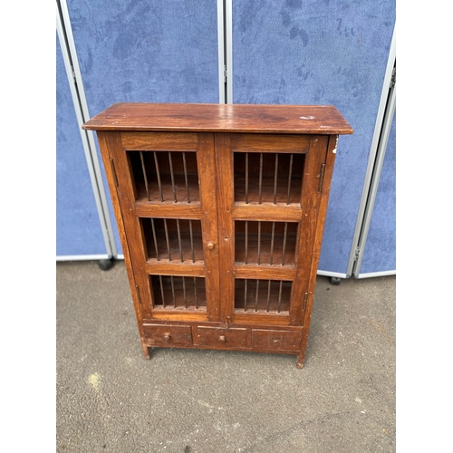 267 - Intriguing Jail door design cabinet 

Dimensions - 26