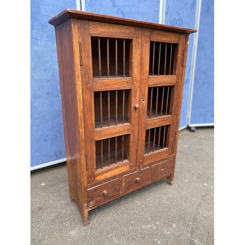 267 - Intriguing Jail door design cabinet 

Dimensions - 26