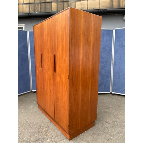 269 - A lovely G-Plan teak triple wardrobe 

Dimensions - 48