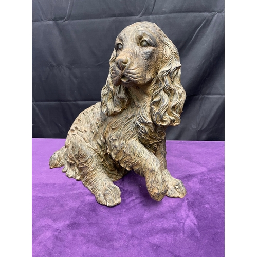 66 - Large Resin Sculptor of Dog - 40cm