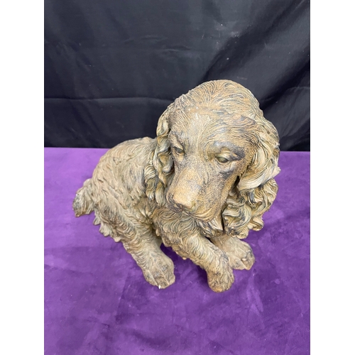 66 - Large Resin Sculptor of Dog - 40cm