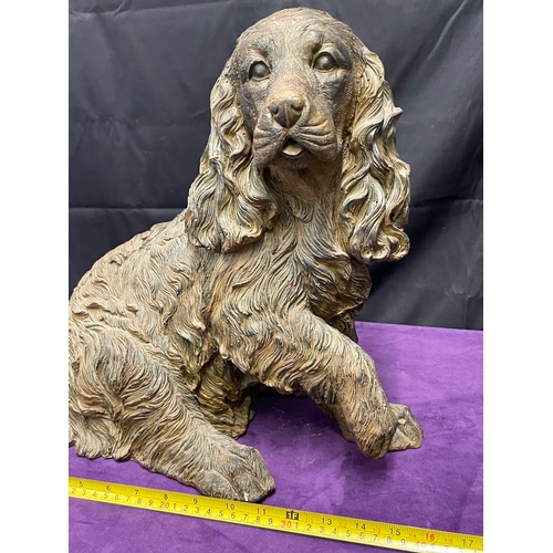 66 - Large Resin Sculptor of Dog - 40cm