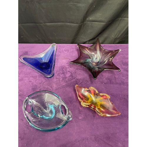 72 - Lot of Four Art Glass Bowls / Murano