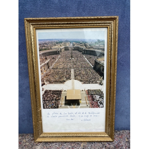 329 - Two photographs of St. Peters square