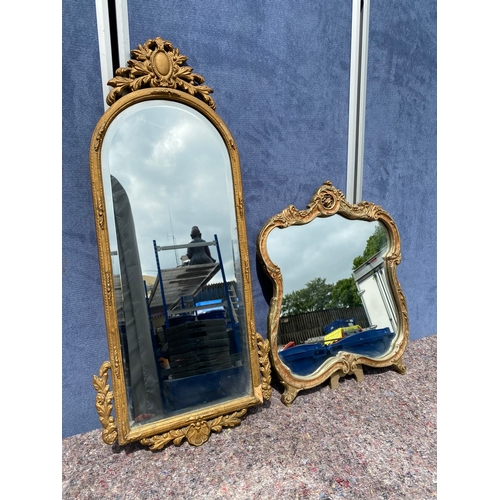 331 - A lot of two ornate gilt frame mirrors