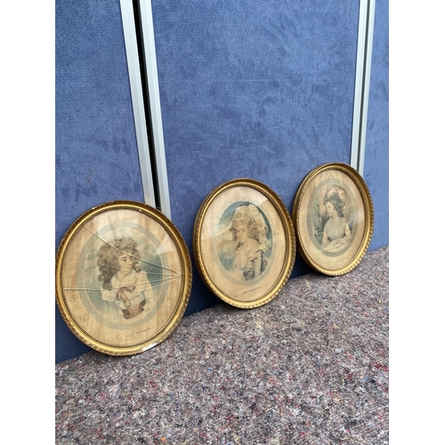 337 - Three antique portraits of Victorian women