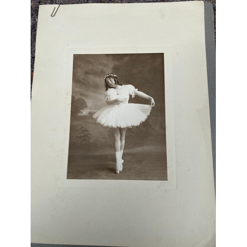 340 - A selection of old signed photographs of young girls.