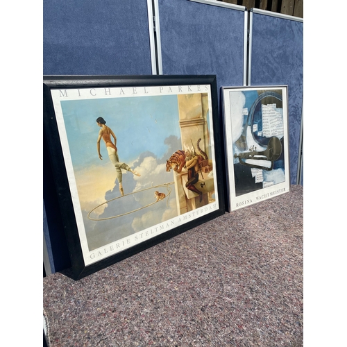 350 - Two posters including Michael Parkes dream for Rosa and Rosa Wachtmeister musical theme