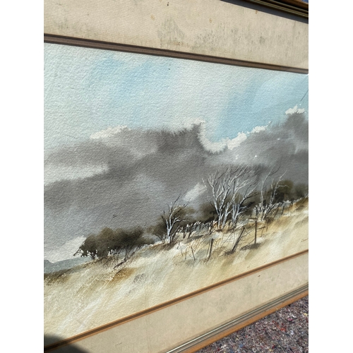 366 - Two vintage signed framed watercolours