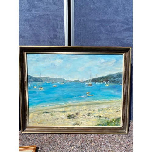 376 - A selection of framed maritime inspired artworks 

Dimensions of largest in images for reference