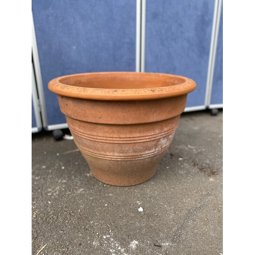 396 - A collection of terracotta pots