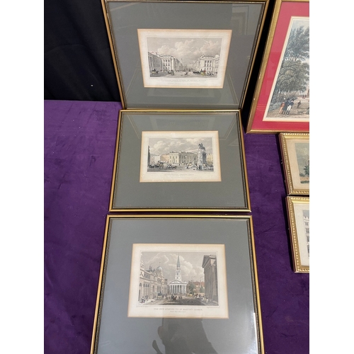 426 - Quantity of framed 19th Century etching / plates London Architecture