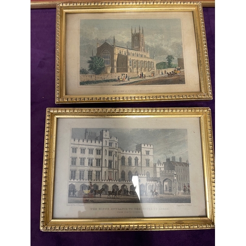 426 - Quantity of framed 19th Century etching / plates London Architecture