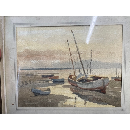 428 - Lot of Four original Marine framed watercolours by various artists